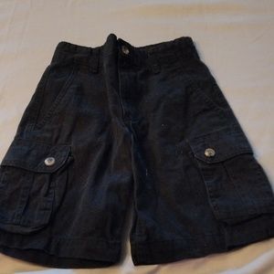 Faded Glory Black cargo shorts boys size 6